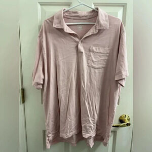George light pink short sleeve pocket shirt XXL